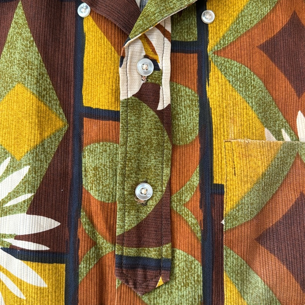 Napili Hawaiian shirt. No iron fabric. Vintage retro tiki tropical ποΈπ΄ππ»ββοΈπ§π - Picture 7 of 13